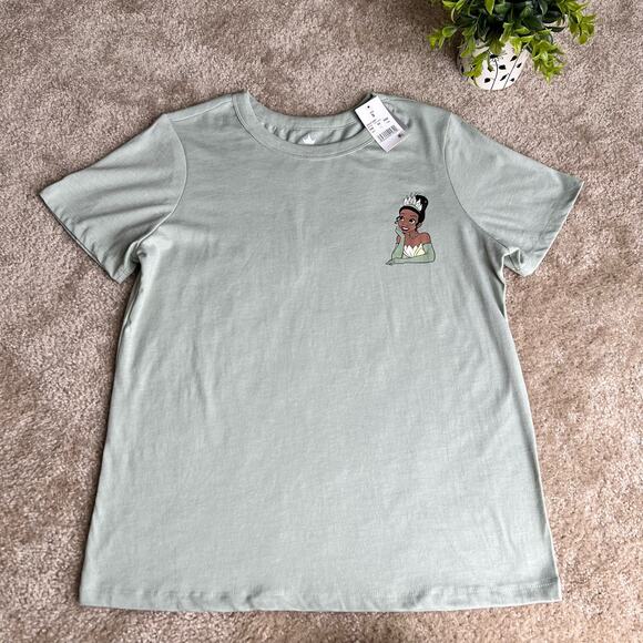 NWT Disney Princess Tiana Aqua Gray Short Sleeve T-Shirt Size: Small - Picture 3 of 12